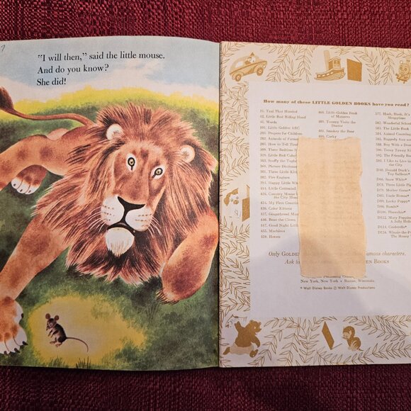 Little Golden Book - The Lion's Paw A Tale Of African Animals 1978 SC - Picture 4 of 5